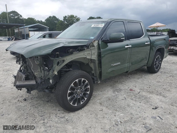 2022 Toyota Tundra 2WD Limited with VIN 5TFJA5AB3NX015475, listed as a Copart auction lot 56308114 with 44,919 mi miles and Salvage Title. Bid and sale history available at carsss.com. Image 1.