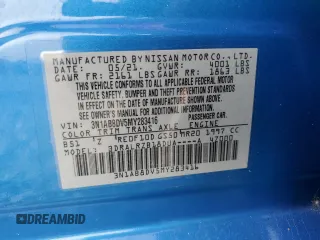 2021 Nissan Sentra SR z VIN 3N1AB8DV5MY283416, wystawiony jako Copart lot #55322085 z przebiegiem 66 936 mil mil oraz Nie do naprawy • Non repairable. Historia ofert i sprzedaży dostępna na DreamBid. Obrazek 12.