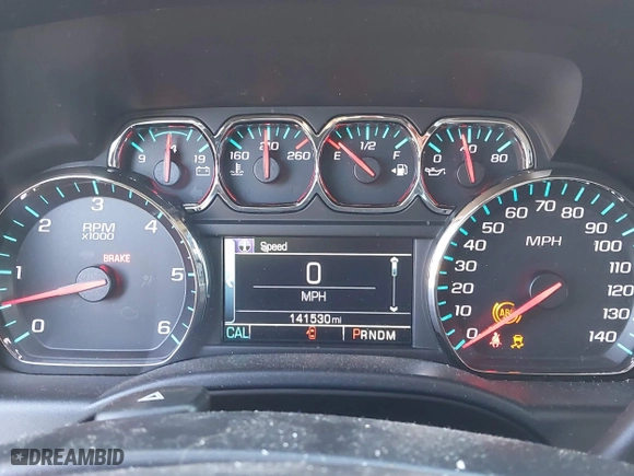 2015 Chevrolet Silverado 1500 LT with VIN 3GCUKREC4FG445820, listed as a IAAI auction lot 41844159 with 141,530 mi miles. Bid and sale history available at carsss.com. Image 7.