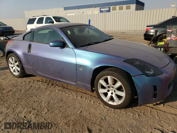 2005 Nissan 350Z Touring with VIN JN1AZ34D45M609202, listed as a Copart auction lot 74007354 with Not Provided miles and Salvage Title. Bid and sale history available at carsss.com. Image 4.