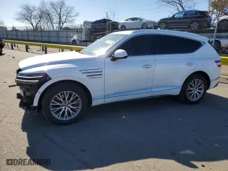 2021 Genesis GV80 with VIN KMUHBDSB3MU037560, listed as a Copart auction lot 45903655 with 42,790 mi miles and Salvage Title. Bid and sale history available at carsss.com. Image 1.