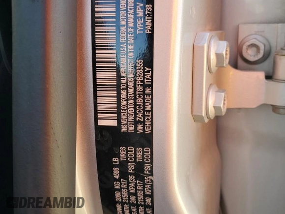 2015 Jeep Renegade Trailhawk with VIN ZACCJBCT8FPB28355, listed as a Copart auction lot 48738275 with 64,423 mi miles and Salvage title. Bid and sale history available at DreamBid. Image 13.