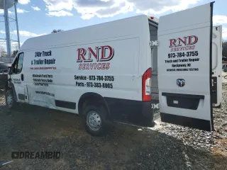 2023 Ram ProMaster Cargo with VIN 3C6MRVJG5PE530120, listed as a Copart auction lot 45727275 with 53,871 mi miles and Salvage Title. Bid and sale history available at DreamBid. Image 2.