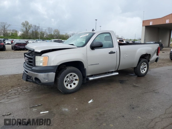 2009 GMC Sierra 1500 Work Truck z VIN 1GTEC14X89Z229254, wystawiony jako Copart lot #54683035 z przebiegiem 121 360 mil mil oraz Szkoda całkowita • Salvage title. Historia ofert i sprzedaży dostępna na DreamBid. Obrazek 1.