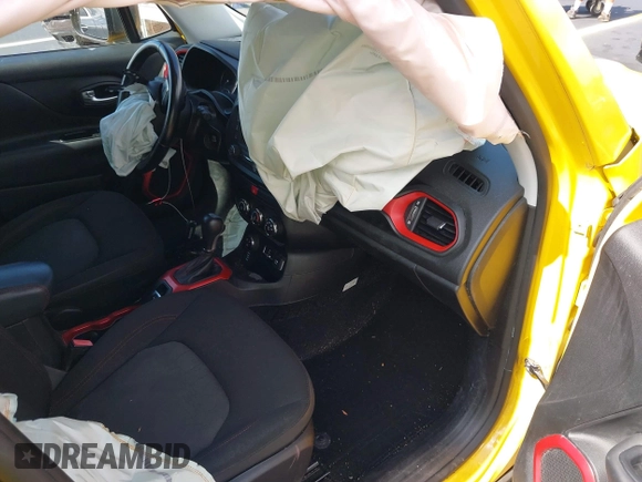 2017 Jeep Renegade Deserthawk with VIN ZACCJBCB3HPF81874, listed as a IAAI auction lot 42190315 with 51,694 mi miles and . Bid and sale history available at DreamBid. Image 5.