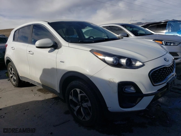 2020 Kia Sportage LX with VIN KNDPMCAC2L7801358, listed as a Copart auction lot 44950575 with 105,361 mi miles and Salvage Title. Bid and sale history available at carsss.com. Image 4.