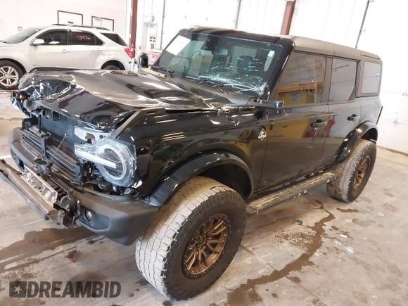 2022 Ford Bronco with VIN 1FMDE5DH0NLB06451, listed as a IAAI auction lot 42060509 with 55,624 mi miles and . Bid and sale history available at DreamBid. Image 17.
