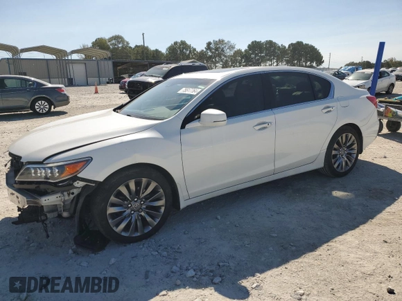 2016 Acura RLX Advance Pkg with VIN JH4KC1F98GC000007, listed as a Copart auction lot 75517764 with 160,938 mi miles and Salvage Title. Bid and sale history available at carsss.com. Image 1.