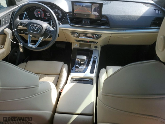 2021 Audi Q5 Sportback Premium Plus with VIN WA15AAFY7M2114037, listed as a Copart auction lot 49108545 with 55,997 mi miles and Salvage Title. Bid and sale history available at carsss.com. Image 8.