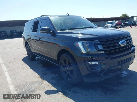 2019 Ford Expedition Max Limited with VIN 1FMJK2AT5KEA38019, listed as a IAAI auction lot 42312783 with 54,386 mi miles and . Bid and sale history available at DreamBid. Image 1.