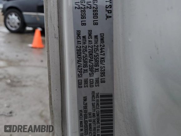 2018 Ram ProMaster City Passenger SLT with VIN ZFBERFBB1J6H90605, listed as a Copart auction lot 81418183 with 100,712 mi miles and . Bid and sale history available at DreamBid. Image 13.