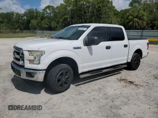 2016 Ford F-150 XL with VIN 1FTEW1CF8GKE97257, listed as a Copart auction lot 58475435 with 215,849 mi miles and Salvage title. Bid and sale history available at DreamBid. Image 1.