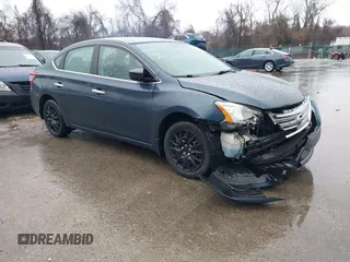 2014 Nissan Sentra S with VIN 3N1AB7AP5EL664312, listed as a IAAI auction lot 41737381 with 85,371 mi miles. Bid and sale history available at carsss.com. Image 1.