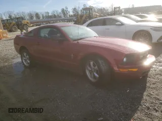 2007 Ford Mustang Deluxe with VIN 1ZVHT80N175353149, listed as a Copart auction lot 45021165 with 124,137 mi miles and Salvage Title. Bid and sale history available at carsss.com. Image 4.