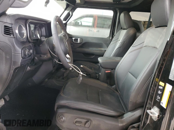 2024 Jeep Wrangler Sahara with VIN 1C4PJXEG0RW369476, listed as a Copart auction lot 49054345 with 816 mi miles and Salvage title. Bid and sale history available at DreamBid. Image 7.