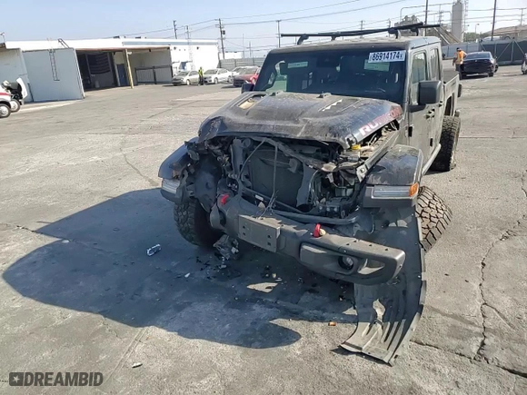 2020 Jeep Gladiator Rubicon with VIN 1C6JJTBG8LL101214, listed as a Copart auction lot 86914174 with 0 mi miles and Salvage Title. Bid and sale history available at carsss.com. Image 10.