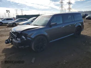 2016 Ford Flex Limited w/EcoBoost with VIN 2FMHK6DT6GBA17927, listed as a Copart auction lot 47453585 with 121,021 mi miles and Salvage Title. Bid and sale history available at carsss.com. Image 1.