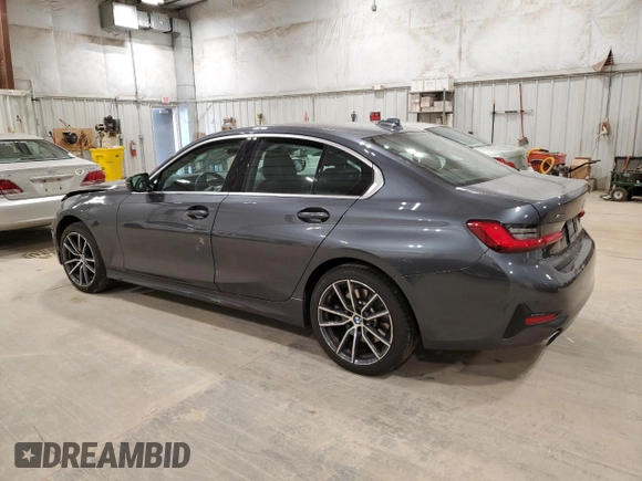 2021 BMW 3 Series 330i xDrive with VIN 3MW5R7J06M8B89958, listed as a Copart auction lot 53075975 with 35,240 mi miles and Salvage Title. Bid and sale history available at carsss.com. Image 2.