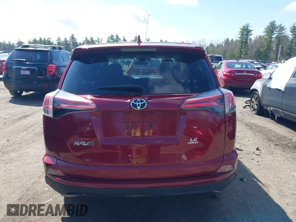 2018 Toyota RAV4 LE with VIN JTMBFREV2JD228186, listed as a IAAI auction lot 42076730 with 93,899 mi miles. Bid and sale history available at carsss.com. Image 16.