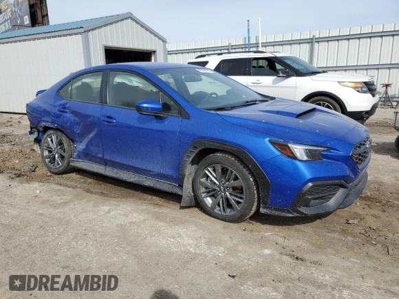 2022 Subaru WRX with VIN JF1VBAA68N9027433, listed as a Copart auction lot 47878705 with 23,543 mi miles and Salvage Title. Bid and sale history available at carsss.com. Image 4.