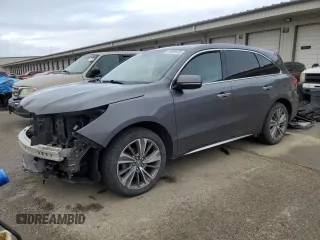 2017 Acura MDX Technology with VIN 5FRYD4H50HB021621, listed as a Copart auction lot 49898405 with 109,951 mi miles and Salvage title. Bid and sale history available at DreamBid. Image 1.