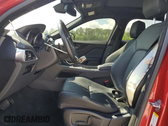 2018 Jaguar F-Pace 25t Premium with VIN SADCJ2FX6JA267072, listed as a Copart auction lot 52867035 with 77,057 mi miles and Salvage Title. Bid and sale history available at DreamBid. Image 7.
