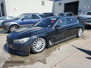 2017 BMW 7 Series 740i with VIN WBA7E2C56HG740168, listed as a Copart auction lot 69678504 with 0 mi miles and Clean Title. Bid and sale history available at carsss.com. Image 1.