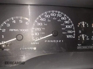 2000 GMC Denali with VIN 1GKEK13R9YR163824, listed as a IAAI auction lot 41245808 with 206,773 mi miles. Bid and sale history available at carsss.com. Image 15.