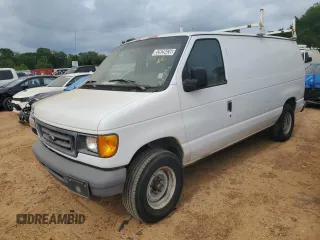 2007 Ford Econoline Cargo Commercial with VIN 1FTNE14W97DB31636, listed as a Copart auction lot 52639435 with Not Provided miles and Clean Title. Bid and sale history available at DreamBid. Image 1.