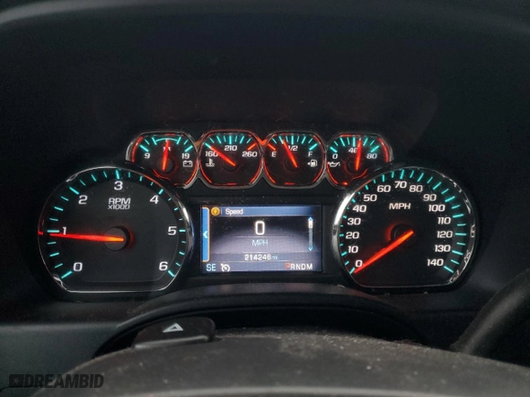 2014 Chevrolet Silverado 1500 LTZ with VIN 3GCUKSEC9EG197800, listed as a Copart auction lot 85949324 with 214,246 mi miles and Salvage Title. Bid and sale history available at carsss.com. Image 9.