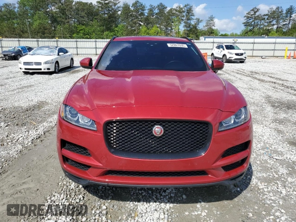 2018 Jaguar F-Pace 25t Premium with VIN SADCJ2FX6JA267072, listed as a Copart auction lot 52867035 with 77,057 mi miles and Salvage Title. Bid and sale history available at DreamBid. Image 5.