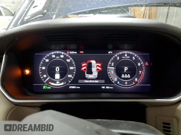 2019 Land Rover Range Rover Sport HSE with VIN SALWR2RV9KA427032, listed as a Copart auction lot 61370695 with 79,961 mi miles and Clean title. Bid and sale history available at DreamBid. Image 9.