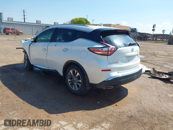 2017 Nissan Murano S z VIN 5N1AZ2MG7HN170895, wystawiony jako IAAI lot #42232990 z przebiegiem 143 067 mil mil oraz . Historia ofert i sprzedaży dostępna na DreamBid. Obrazek 3.