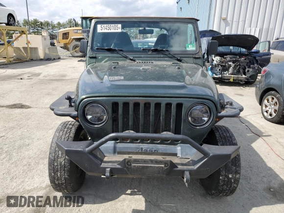 1998 Jeep Wrangler Sahara с VIN 1J4FY49S3WP724645, выставлен на аукционе Copart как лот 51450105 с пробегом 187 932 миль миль и Чистый • Clean title. История ставок и продаж доступна на DreamBid. Изображение 5.