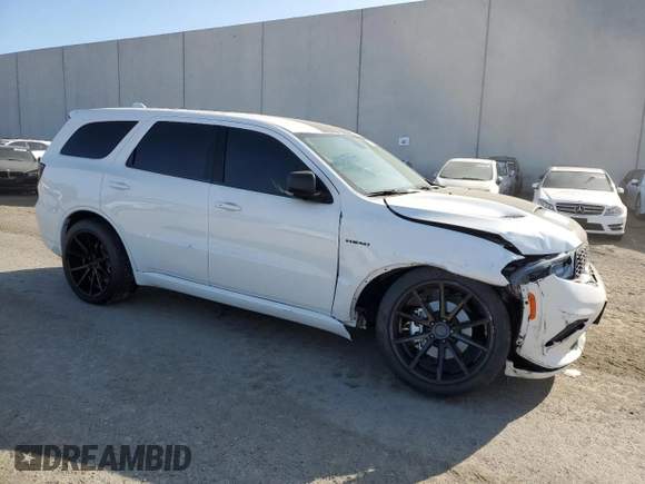 2022 Dodge Durango R/T Plus with VIN 1C4SDJCT0NC107189, listed as a Copart auction lot 58378735 with 44,364 mi miles and Salvage title. Bid and sale history available at DreamBid. Image 4.