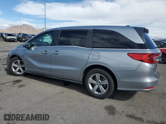 2020 Honda Odyssey EX with VIN 5FNRL6H5XLB009666, listed as a Copart auction lot 45526805 with 81,622 mi miles and Salvage Title. Bid and sale history available at DreamBid. Image 2.