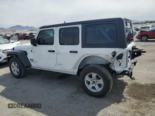 2021 Jeep Wrangler Unlimited Sport S with VIN 1C4HJXDG1MW815830, listed as a Copart auction lot 50634965 with 39,387 mi miles and Salvage title. Bid and sale history available at DreamBid. Image 2.