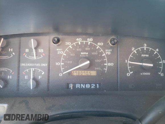 1993 Ford F-150 with VIN 1FTEX15N5PKA64335, listed as a Copart auction lot 84205744 with 278,070 mi miles and Clean Title. Bid and sale history available at carsss.com. Image 9.