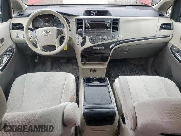 2012 Toyota Sienna LE with VIN 5TDJK3DCXCS035649, listed as a Copart auction lot 51538405 with 235,256 mi miles and Clean Title. Bid and sale history available at carsss.com. Image 8.