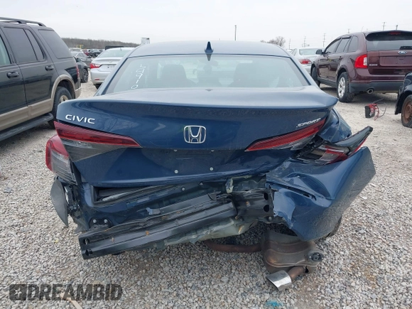 2025 Honda Civic Sport z VIN 2HGFE2F56SH549101, wystawiony jako IAAI lot #42032706 z przebiegiem 12 820 mil mil oraz . Historia ofert i sprzedaży dostępna na DreamBid. Obrazek 16.