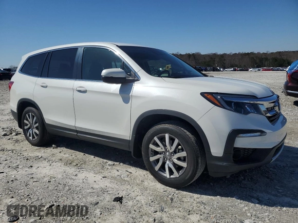 2020 Honda Pilot EX-L with VIN 5FNYF5H55LB006249, listed as a Copart auction lot 48707575 with 36,151 mi miles and Salvage Title. Bid and sale history available at carsss.com. Image 4.