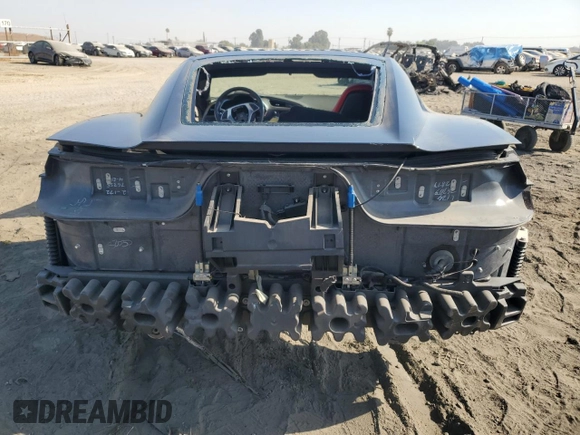 2017 Chevrolet Corvette Z06 1LZ with VIN 1G1YN2D64H5606942, listed as a Copart auction lot 68897834 with 0 mi miles and Salvage Title. Bid and sale history available at carsss.com. Image 6.