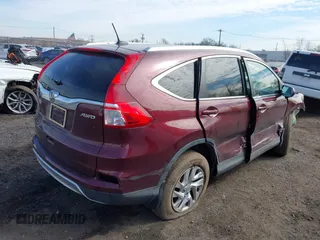 2015 Honda CR-V EX-L with VIN 2HKRM4H71FH662945, listed as a IAAI auction lot 41665393 with 123,278 mi miles. Bid and sale history available at carsss.com. Image 4.