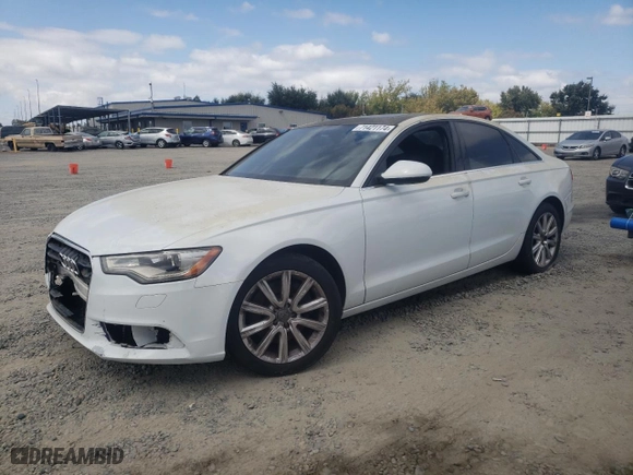2014 Audi A6 2.0T Premium with VIN WAUCFAFC4EN097097, listed as a Copart auction lot 71421174 with 0 mi miles and Salvage Title. Bid and sale history available at carsss.com. Image 1.