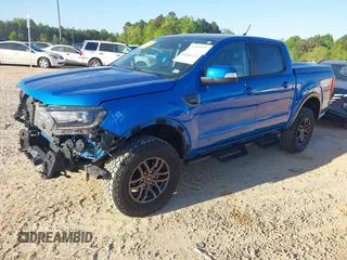 2021 Ford Ranger XL with VIN 1FTER4FHXMLD87189, listed as a IAAI auction lot 42001415 with 37,958 mi miles. Bid and sale history available at carsss.com. Image 2.