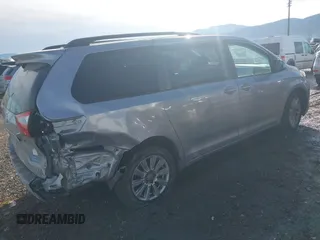 2017 Toyota Sienna LE with VIN 5TDJZ3DC9HS168079, listed as a IAAI auction lot 41175845 with 98,585 mi miles. Bid and sale history available at carsss.com. Image 4.