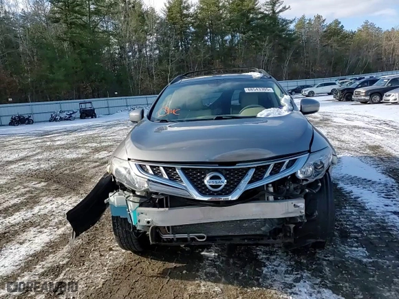 2012 Nissan Murano LE with VIN JN8AZ1MW0CW218749, listed as a Copart auction lot 88543305 with 106,707 mi miles and Salvage Title. Bid and sale history available at carsss.com. Image 11.