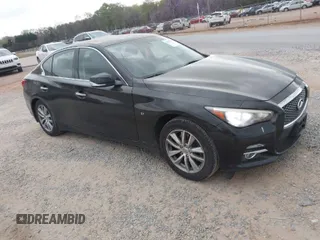 2015 Infiniti Q50 Premium with VIN JN1BV7ARXFM410177, listed as a IAAI auction lot 41936999 with 129,123 mi miles. Bid and sale history available at carsss.com. Image 1.