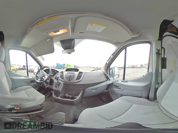 2015 Ford Transit Cargo with VIN 1FTYE1CM7FKA24477, listed as a Copart auction lot 86310214 with 54,098 mi miles and Salvage title. Bid and sale history available at DreamBid. Image 15.