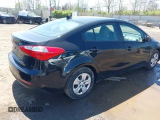 2015 Kia Forte LX with VIN KNAFK4A63F5419614, listed as a IAAI auction lot 42046799 with 117,596 mi miles. Bid and sale history available at carsss.com. Image 4.
